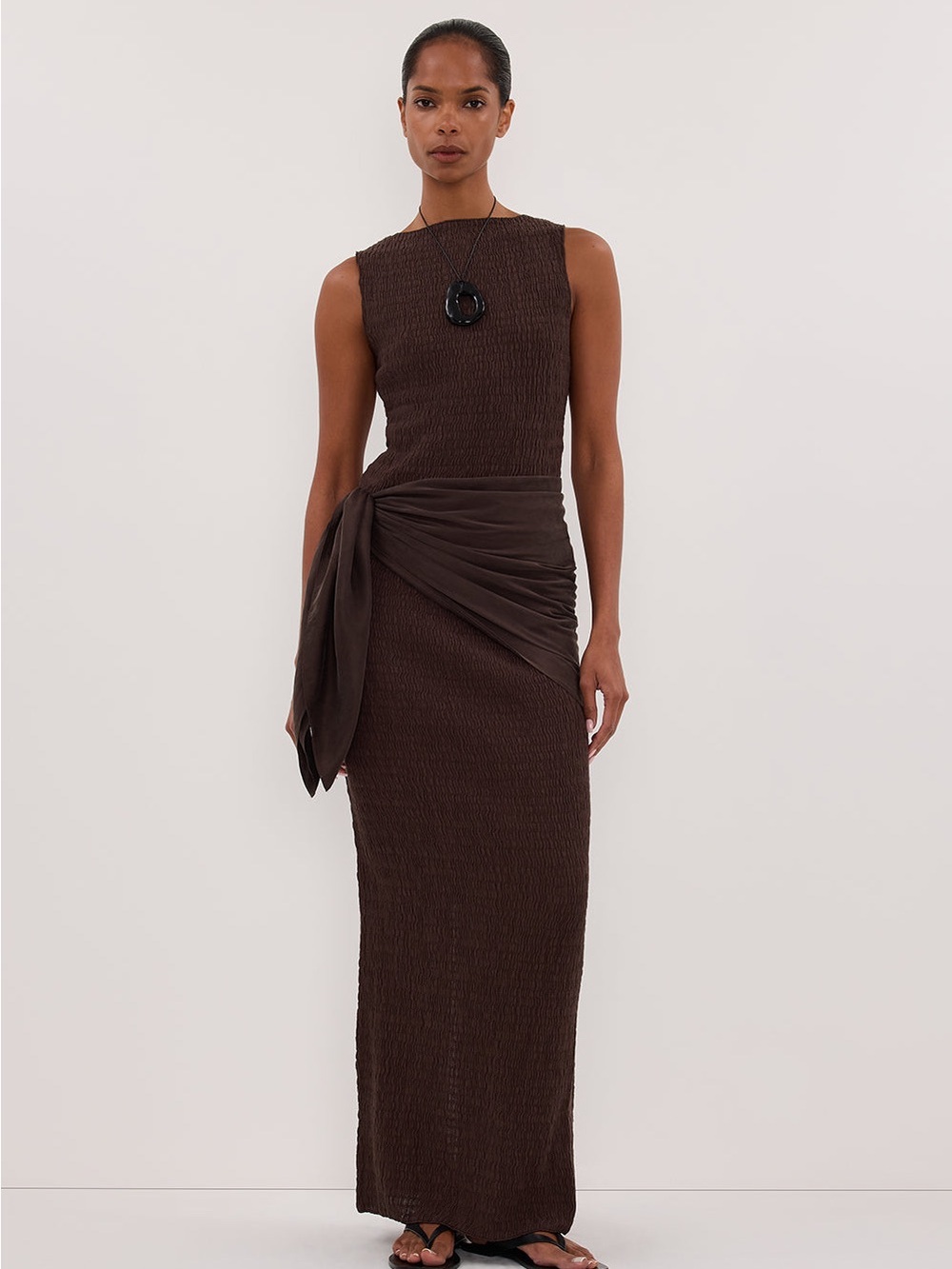 dissh Melissa chocolate sleeveless knit top - size s - Picture 1 of 5